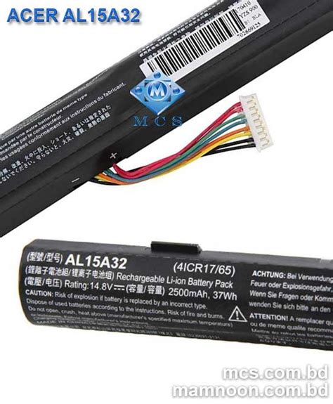 Battery For Acer Aspire E5 422 E5 432 E5 452 E5 472 E5 473 E5 474 E5