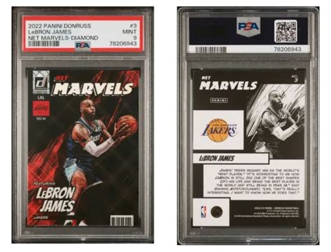 Donruss Lebron James Psa Net Marvels Diamond La Lakers