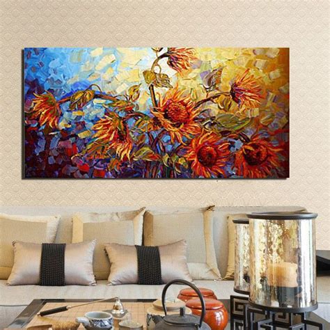 120X60Cm Abstract Flower Canvas Print Art Oil Paintings Home Wall Decor ...