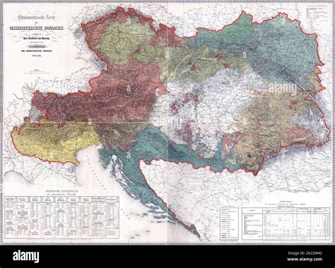 Ethnographic Map Of The Austrian Monarchy From 1855 Made By Karl