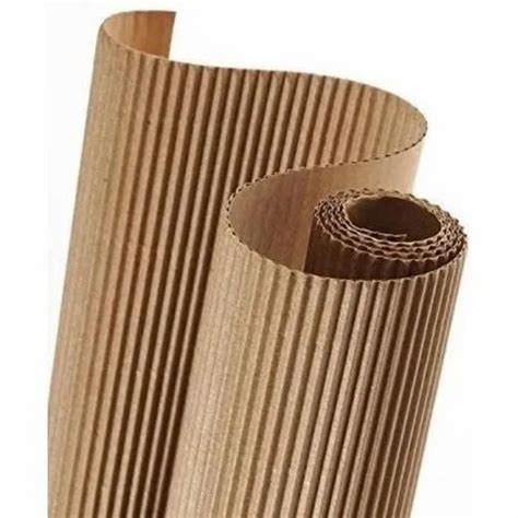 Kraft Paper Plain Corrugated Fiberboard Rolls GSM 80 120 GSM At Rs