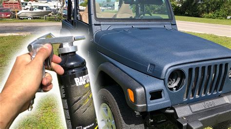 Painting My Entire Jeep With Upol Raptor Liner Diy Youtube