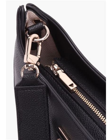 Guess Mini Meridian Black Shoulder Bag Lyst