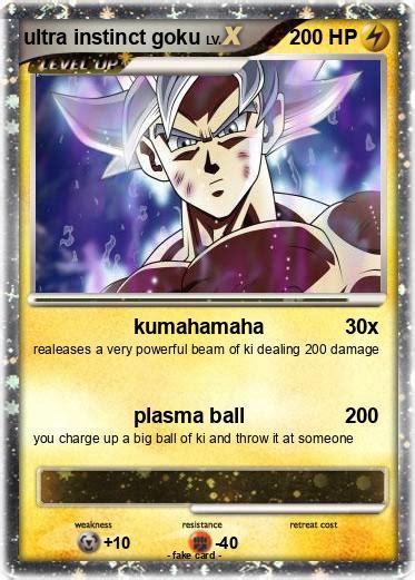 Pok Mon Ultra Instinct Goku Kumahamaha My Pokemon Card