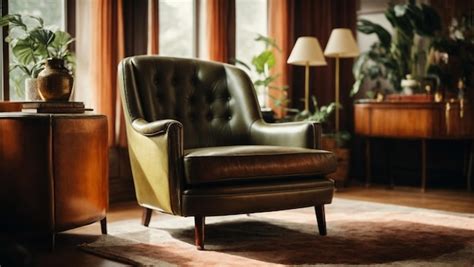 Premium Photo | Retro armchair in living room