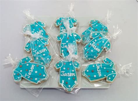 Onesie Cookie Favors For Baby Shower