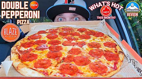 Blaze Pizza® Double Pepperoni Pizza Review 🔥🍕🍕 Whats Hot Menu