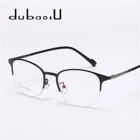 Alloy Half Rim Glasses Frames For Women Round Square Vintage Prescription Myopia Eyeglasses