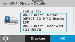 Einrichtung Des Hp Druckers Wi Fi Direct Hp Support