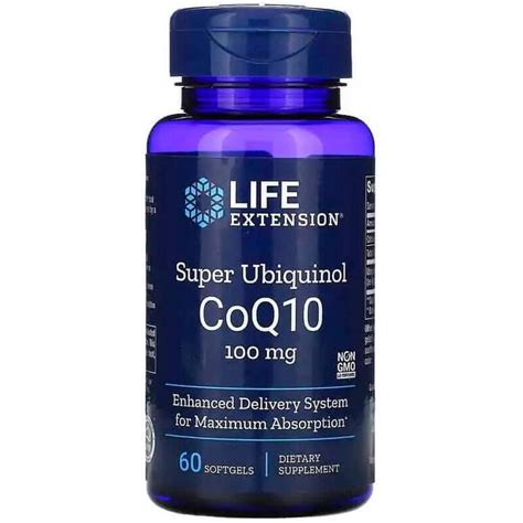 Life Extension Super Ubiquinol Coq10 With Enhanced Mitochondrial