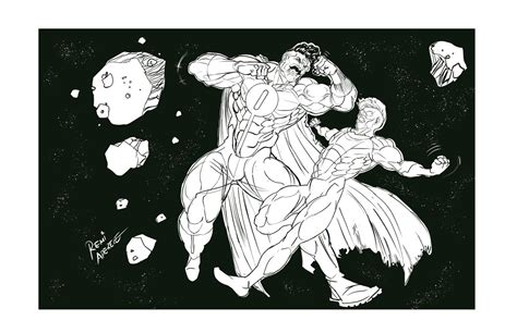 Invincible vs. Omni Man Line Art by Remi-Aderele on DeviantArt