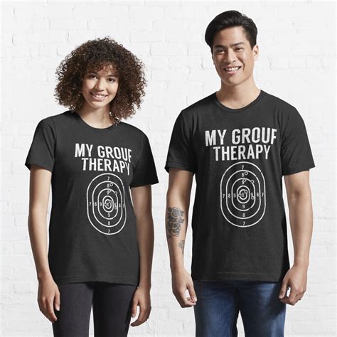 Gun Owner Group Therapy Funny Shooting Range Target T Shirt For Sale By Aronoqpq4ar