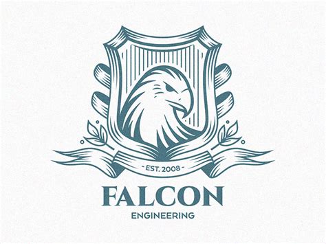 Falcon_LOGO | Vintage logo design, Logo design, Unique logo design