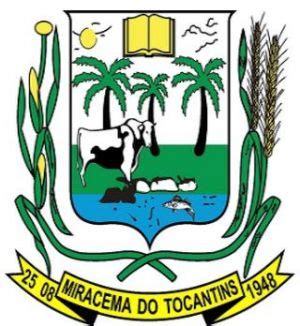 Brasão do Miracema do Tocantins Coat of arms crest of Miracema do