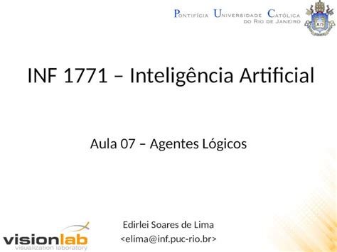 Ppt Inf Intelig Ncia Artificial Edirlei Soares De Lima Aula