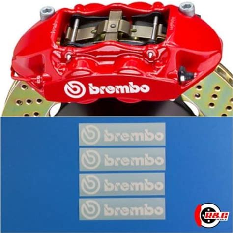 Lot De 6 Autocollants R G Brembo Pour 6 Pistons 4 Pistons Et Brembo