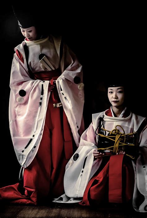 In Heian Period Style Garments November 2014 Kyoto Japan