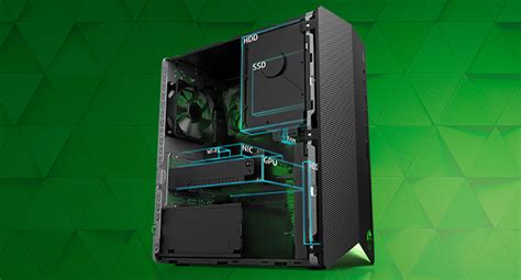 Hp Pavilion Gaming Tg01 0030ng Gaming Desktop Schwarz Grün Amazon De Computer And Zubehör