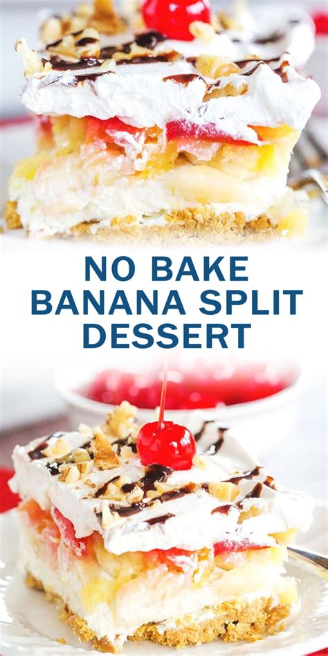 73 Old Fashioned Banana Split Cake