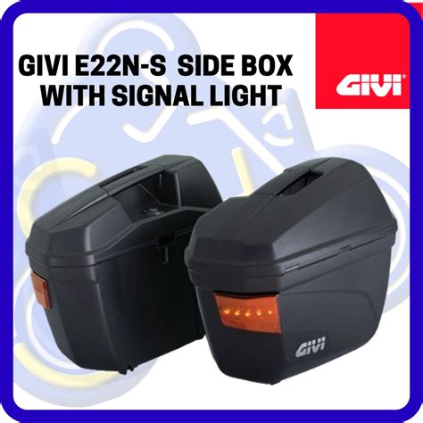 1set Givi Side Box E22n With Signal Light Motor Yamaha Honda Sym Side