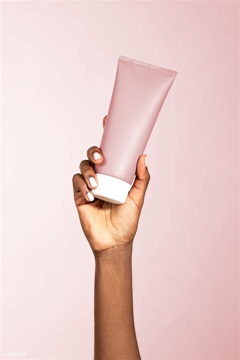 Black Woman Holding A Beauty Cream Tube Premium Image By Rawpixel