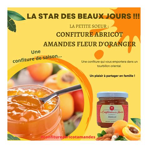 Abricot Amandes Et Fleur Doranger Gr Confiture Extra