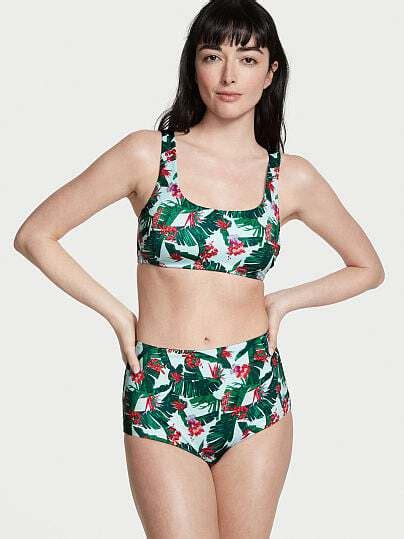 Buy Victoria S Secret Swim Swim Mix And Match Scoop Bikini Top Print