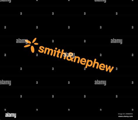 Smith & Nephew, Rotated Logo, Black Background B Stock Photo - Alamy