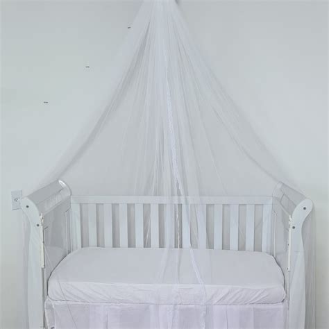 Mosquiteiro de Teto Poly Cortinado Berço Tulle Renda Branco