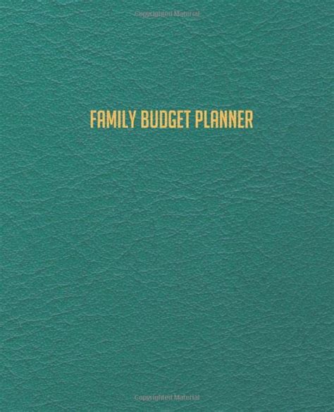 Family Budget Planner: Family Expenses Tracker | Monthly Family Budget Organizer Journal ...