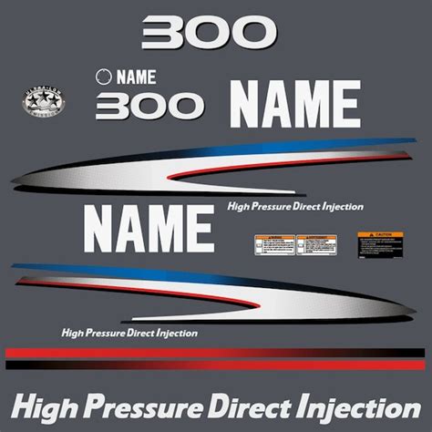 Yamaha 300 Outboard Decals Etsy