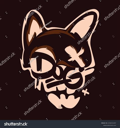 Dog Skull Bones Vector Illustration Stock Vector (Royalty Free) 2156711457 | Shutterstock