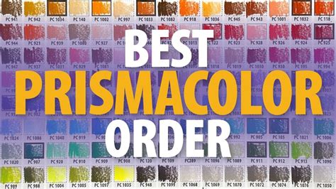 Prismacolor Pencils Color Chart