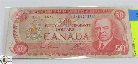 1975 CANADIAN 50 DOLLAR BILL. - Kastner Auctions