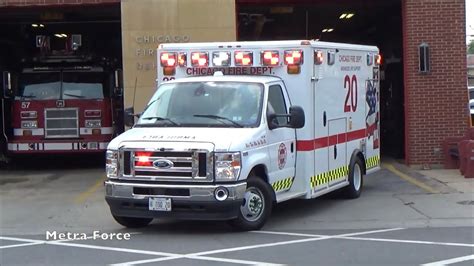 Brand New Chicago Fire Dept Ambulance 20 Responding 2x Youtube