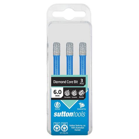 Sutton | Diamond Core Drill 3 Piece Set | Mitre10