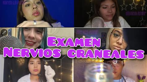 ASMR EXAMEN DE NERVIOS CRANEALES MUY RELAJANTE COLABORACION