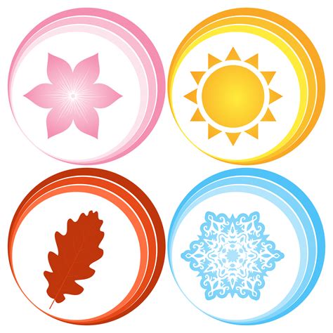 Four Seasons Of The Year Clip Art