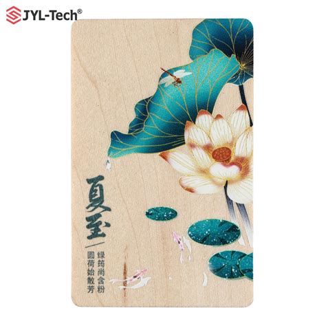 Black Walnut Printable Wood Access Rfid Card 13 56mhz Rfid Ntag213 Nfc Bamboo Card China