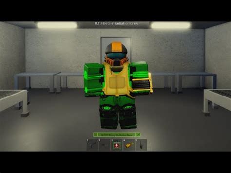 Roblox SCP M T F Beta 7 Radiation Crew Avatar Build YouTube