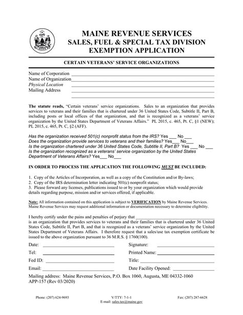 Form App 157 Download Printable Pdf Or Fill Online Exemption Application Certain Veterans