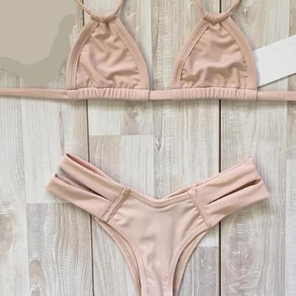 Nude Two Straps Two Piece Bikini On Luulla