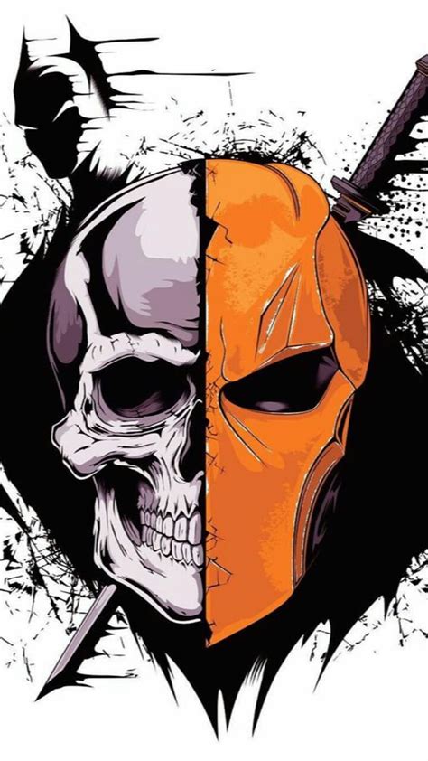 Deathstroke Mask Drawing