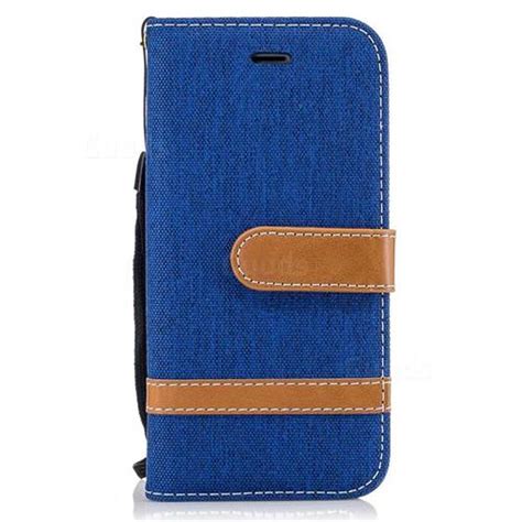 Jeans Cowboy Denim Leather Wallet Case For Iphone G G Inch