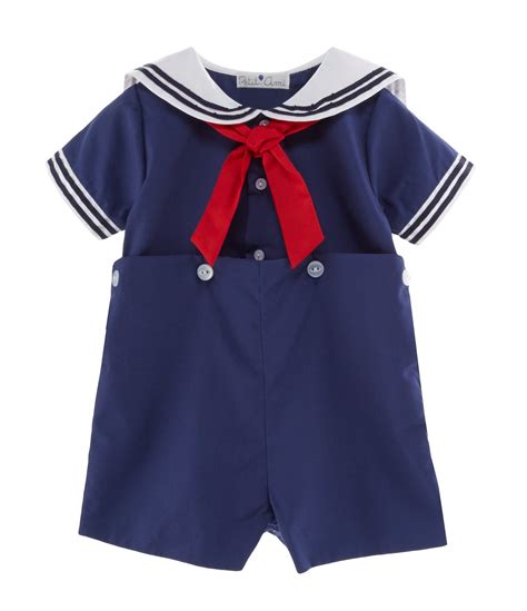 Petit Ami Baby Boys 3-24 Months Sailor Suit Jon Jon Shortall | Dillard's