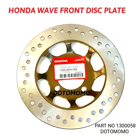 Wave Wave W Front Brake Pirin Disc Plate Original Thailand