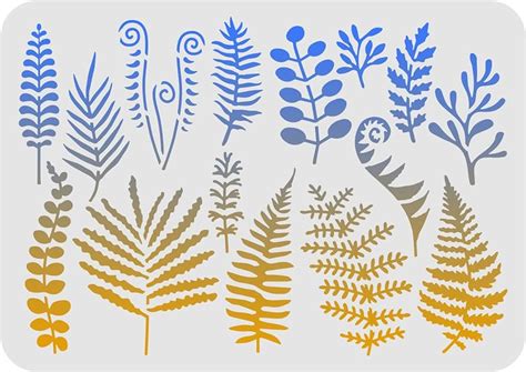 Fern Stencil Cliparts Nature Inspired Designs For Creative Projects