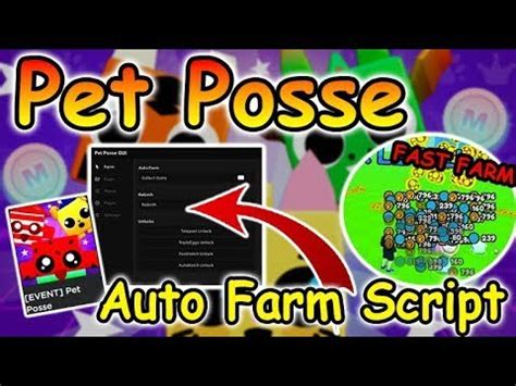 PET POSSE SCRIPT HACK SCRIPT GUI LIVE GRINDING YouTube