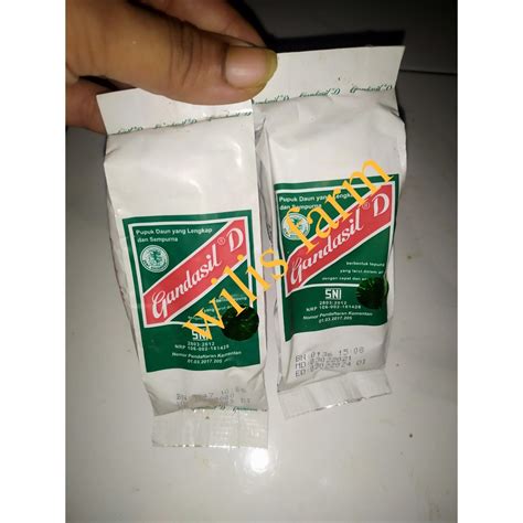 Jual Pupuk Daun Gandasil D Gram Kemasan Pabrik Murah Shopee Indonesia