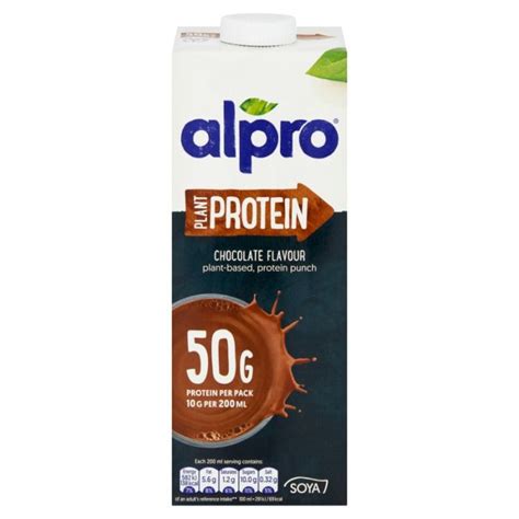 Alpro Soya Protein Chocolate Flavour 1 Litre 8 Pack